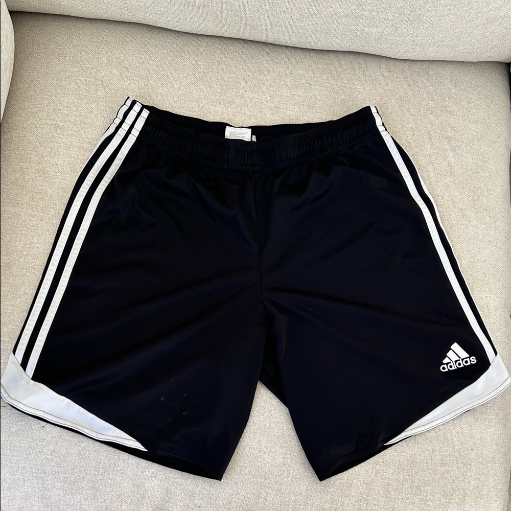Adidas Retro Unisex Black and White Athletic Shorts